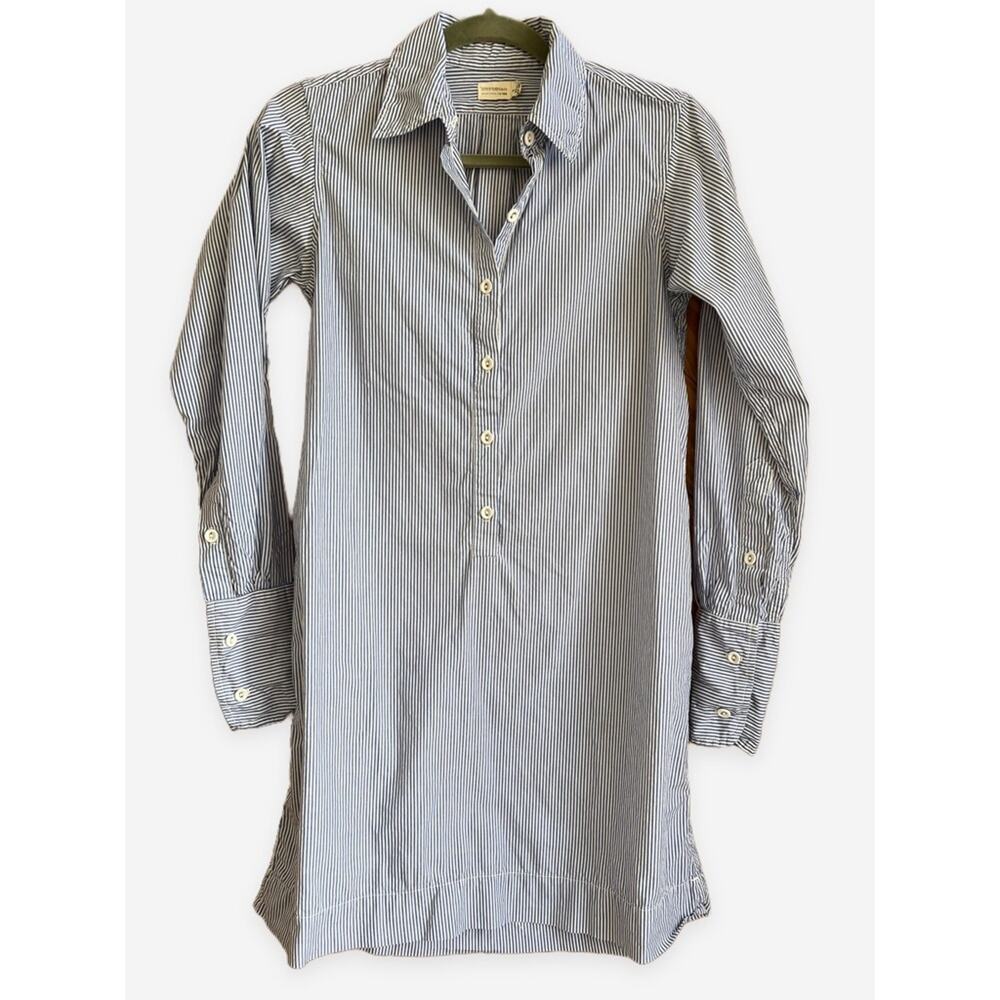 Nili Lotan Striped Tunic Shirt Dress